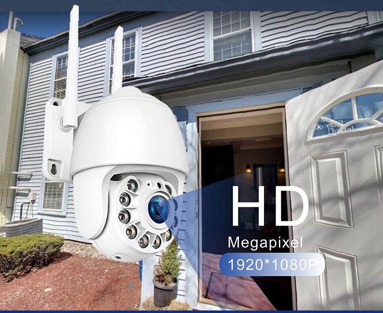وصول FHD Mini PTZ Camera Outdoor Speed ​​Dome CCTV Camera