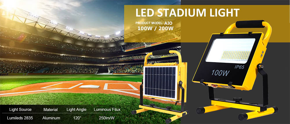 solar panel portable floodlight flood light