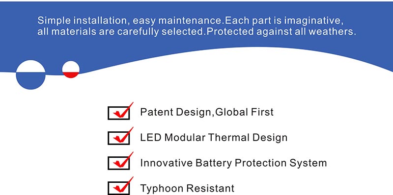 integrated large solar street lamp