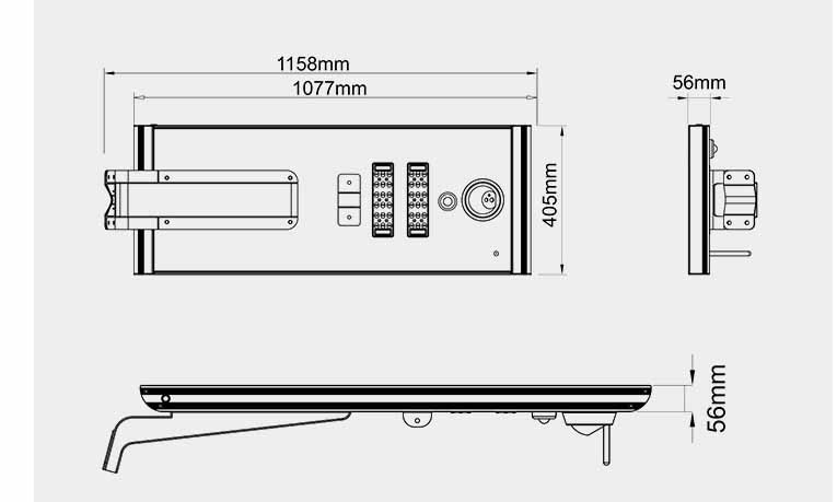 Solar Parking Lot Lighting With 3MP CCTV Camera And Motion Sensor