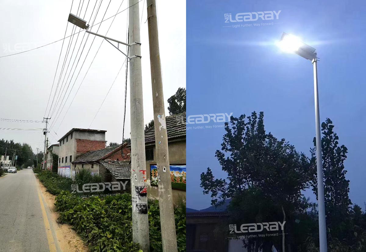 Alles in Einer LED Sola Street Laterne Integriert