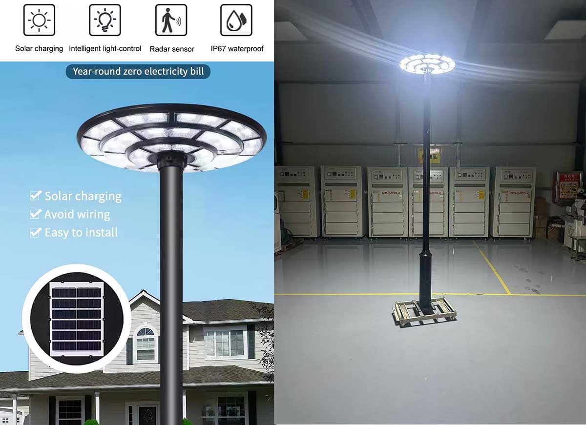 Solar Garden lighting Solar UFO