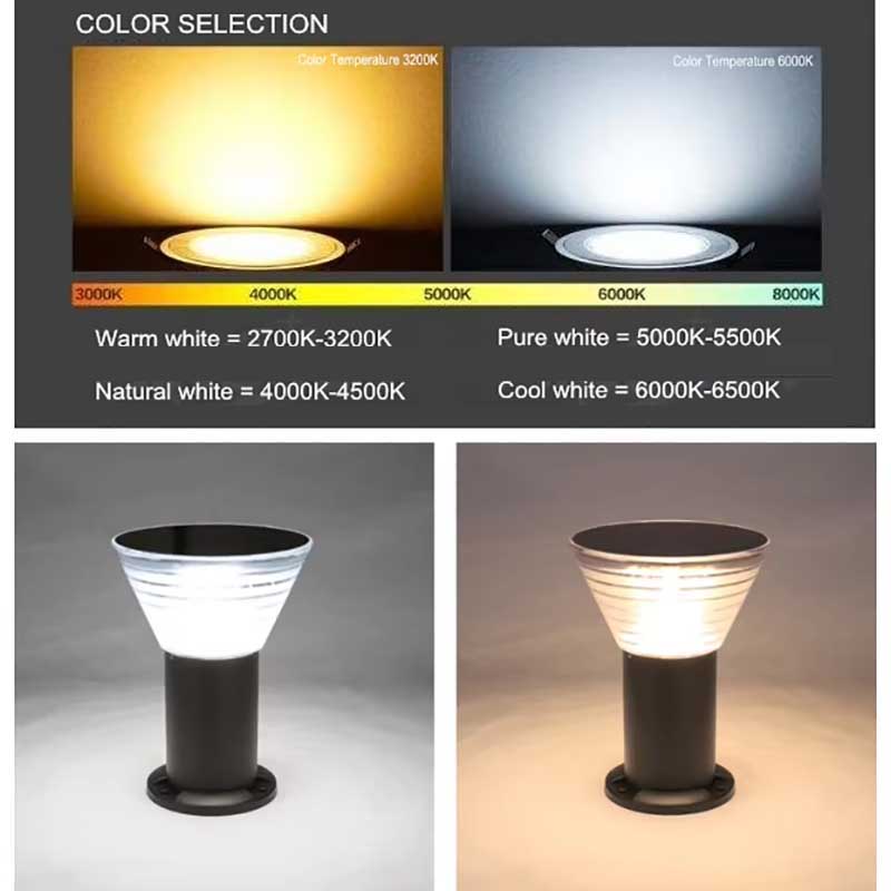 All-In-One DC Powered Solar Bollard Landscape