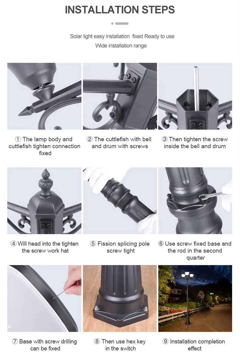 Scenic area street lights, agricultural lighting