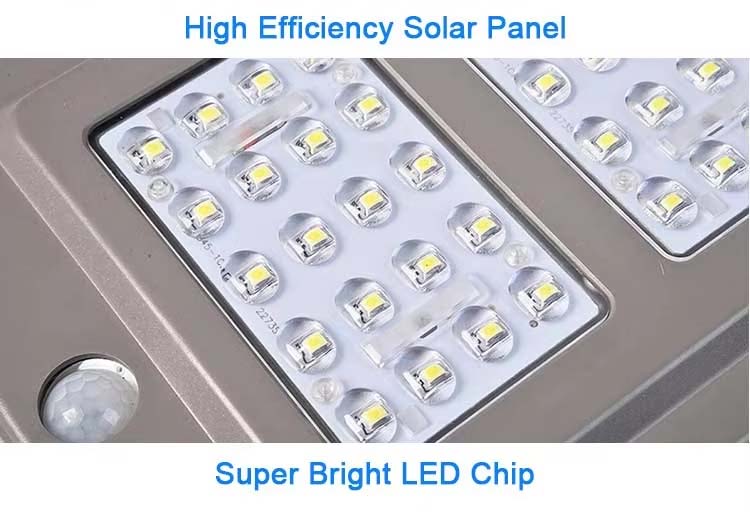 ABS Industrial Solar Outdoor Streetlight IP65 Waterproof 20W 40W 60W All in One Integrated Solar Lights Roads White SMD 6000K
