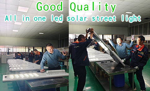 مصباح شارع يعمل بالطاقة الشمسية LED الكل في واحد عالي الجودة من Leadray بقدرة 40 وات و60 وات و80 وات مع لوحة شمسية