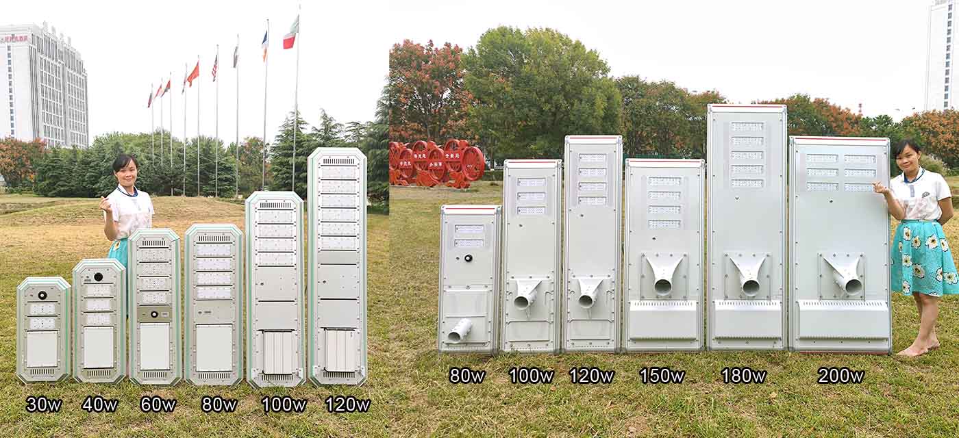 integrated solar LED street light