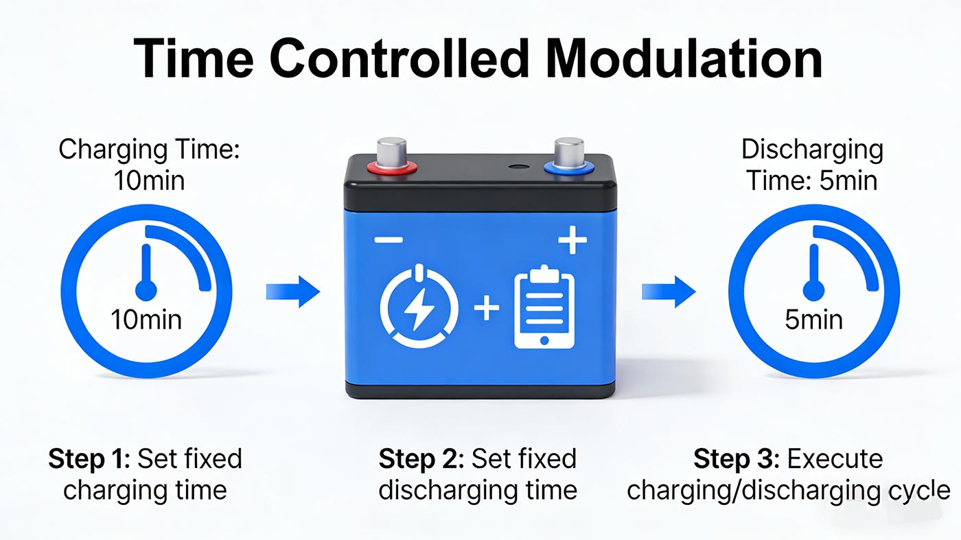 Time controlled modulation Time controlled modulation