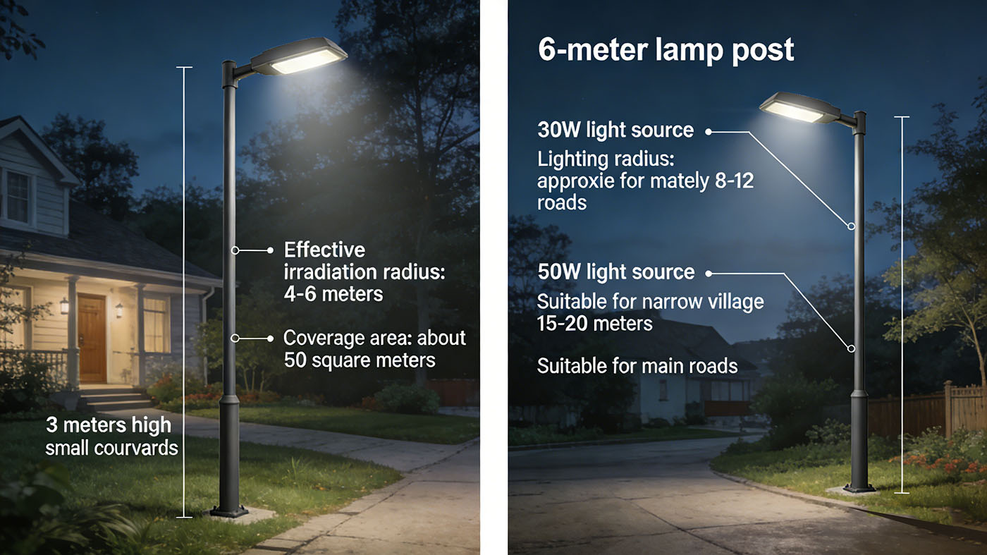 Courtyard/Trail Lighting (3 meters high)