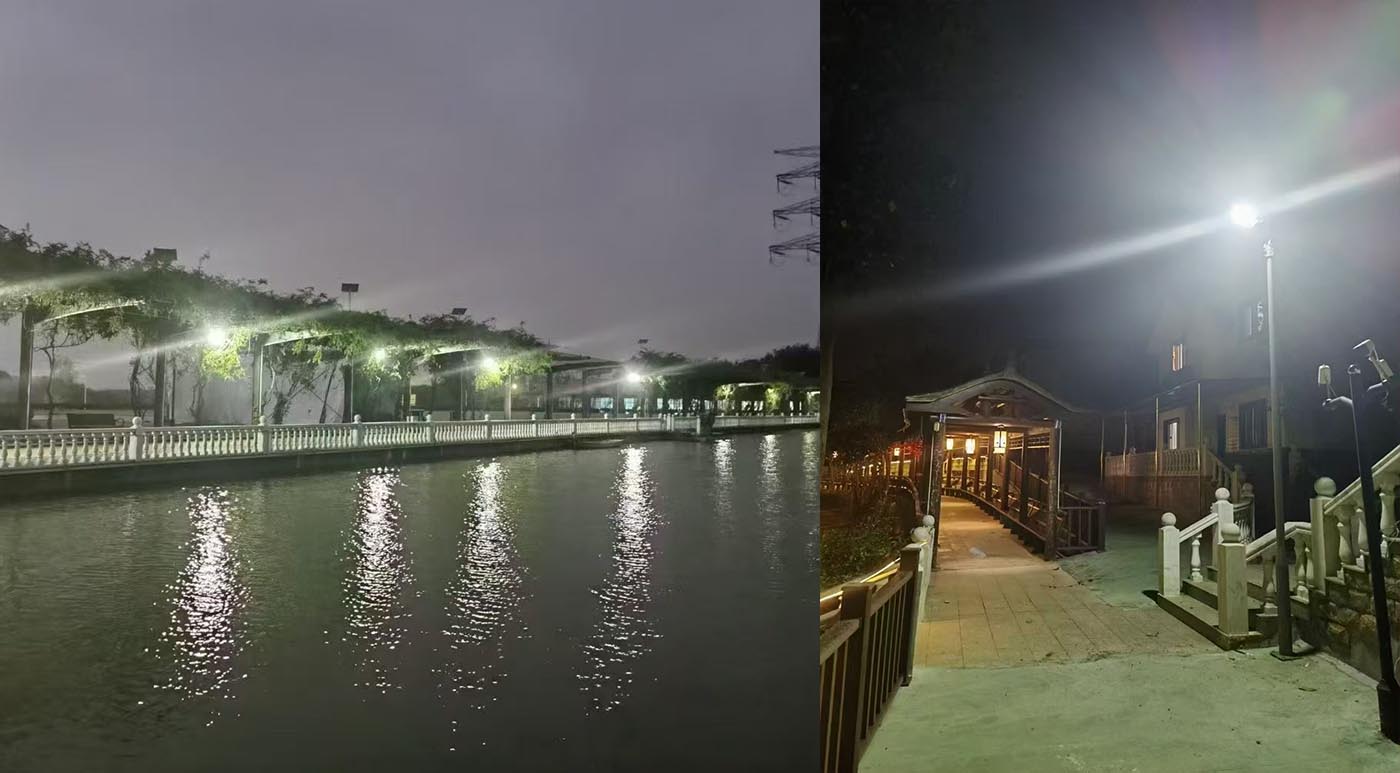 The integrated solar street light