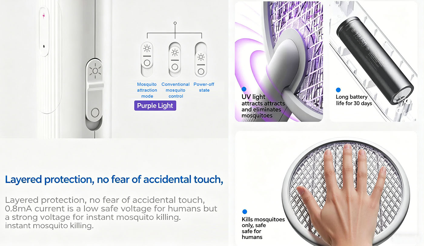 Electric mosquito swatter