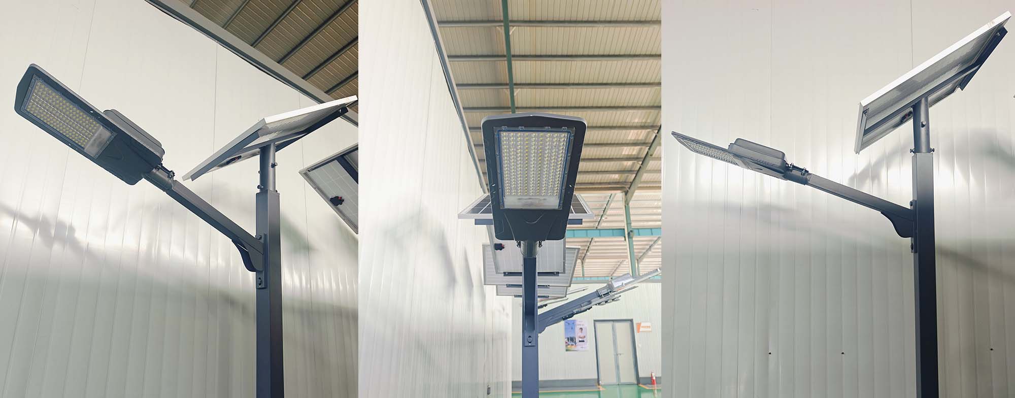 Split solar street light