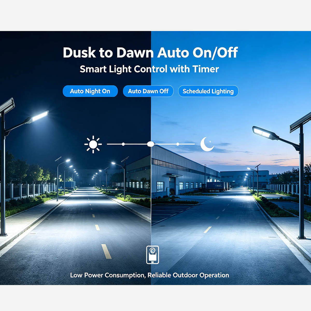 Split Solar Street Light