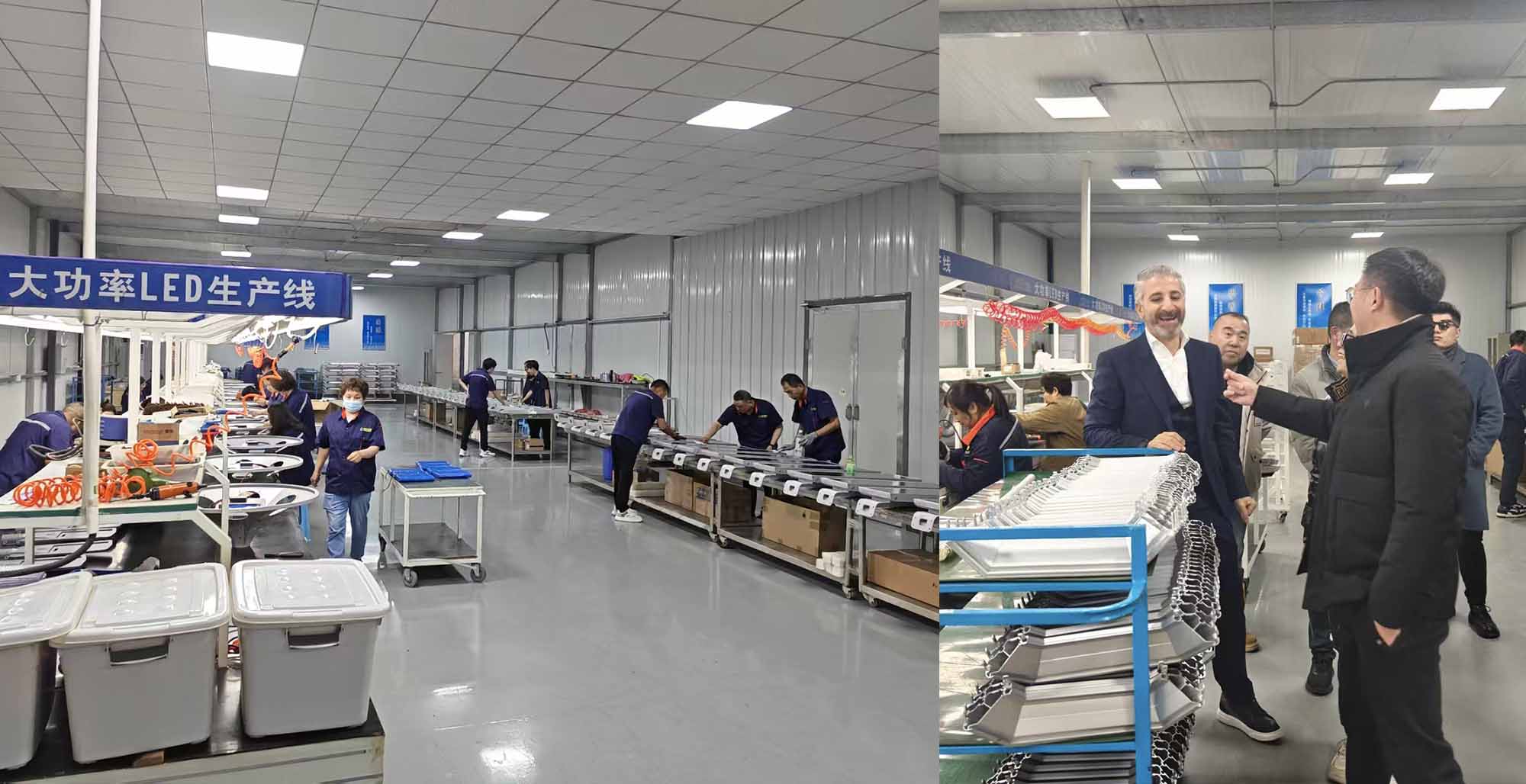 Our circular assembly line supports large-scale 