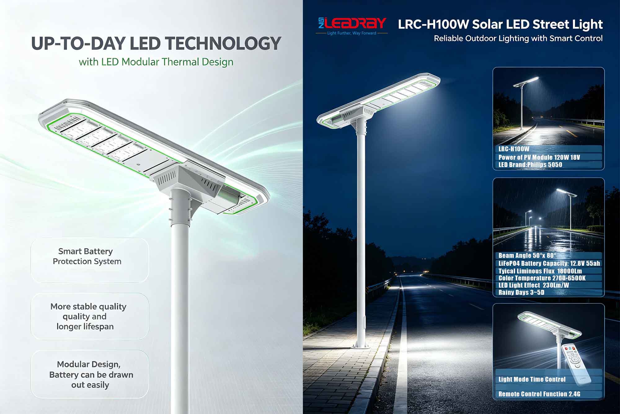 high-power integrated solar street light 