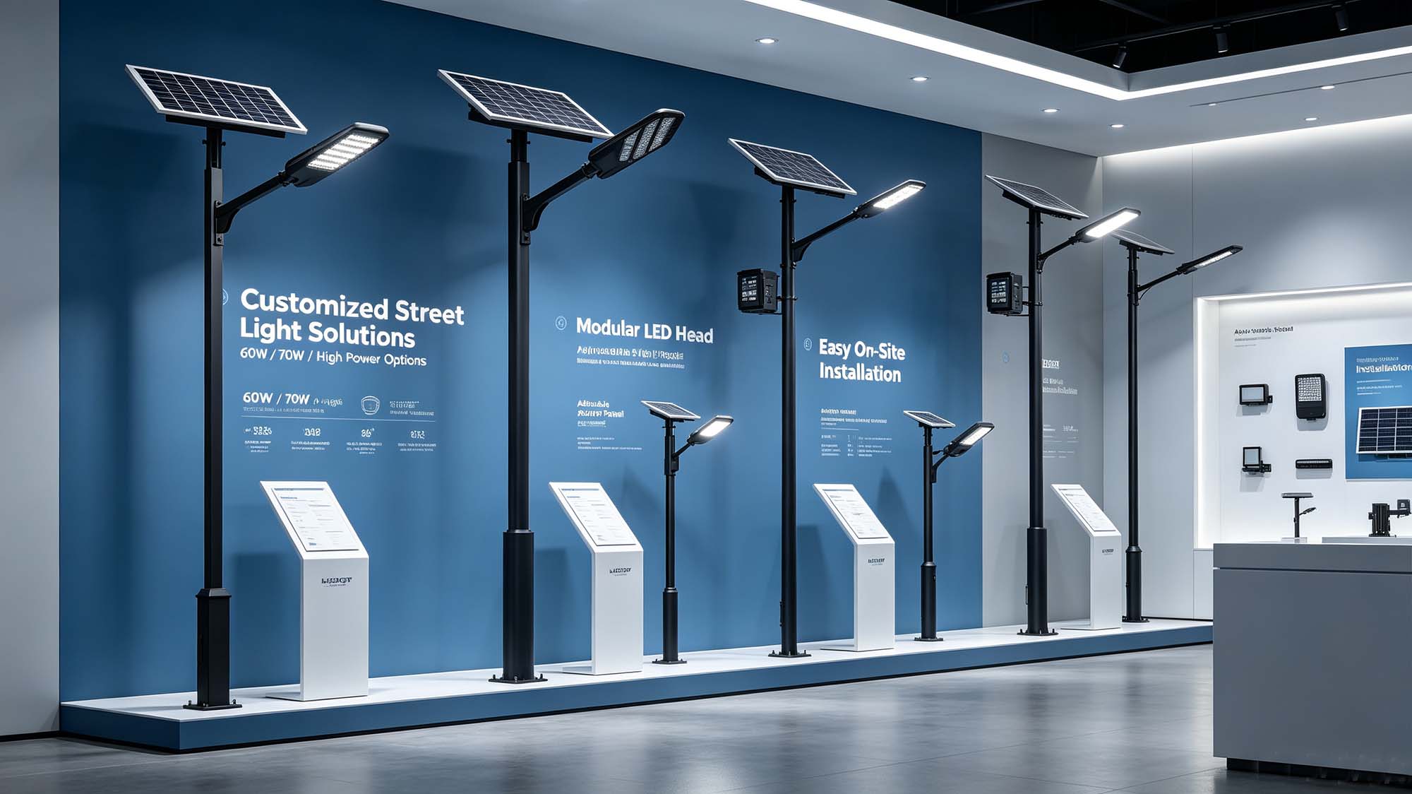 Premium Split Solar Street Light | High Lumen Outdoor Solar Road Light
