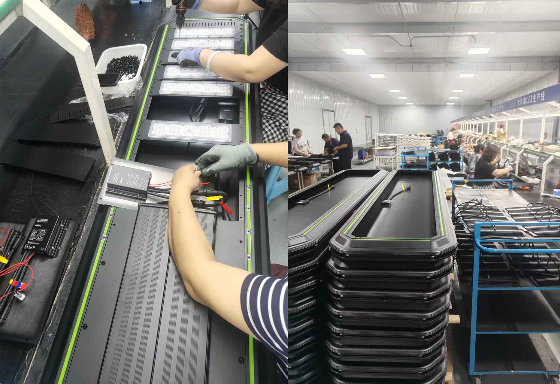 Integrated street lamps require high assembly processes, including LED modules