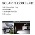 المصنع مباشرة ip65 ضوء الفيضانات الشمسية أدى ضوء الفيضانات الشمسية 20 واط في الهواء الطلق مع ضمان 3 سنوات
