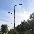 20W الطاقة الشمسية الكل في واحد ضوء الشارع مع القطب سطوع عالية في الهواء الطلق IP65 للماء ضوء الشارع الشمسية