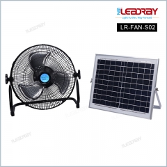 12V DC solar energy power battery portable rechargeable floor fan