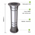 عمود إضاءة يعمل بالطاقة الشمسية CE شائع الاستخدام في الهواء الطلق للاستخدام التجاري الحديث LED Eco Aluminum