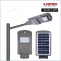مصباح شارع يعمل بالطاقة الشمسية خارجي LED الكل في واحد بقدرة 20 وات و40 وات و60 وات ومستشعر حركة IP65 مقاوم للماء