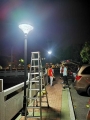 ضوء حديقة يعمل بالطاقة الشمسية LED بقوة 25 وات، مقاوم للماء IP65