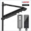 مصباح شارع يعمل بالطاقة الشمسية LED عالي الكفاءة ومتين بقدرة 60 وات IP66 6500K مستشعر رادر مصباح شارع يعمل بالطاقة الشمسية