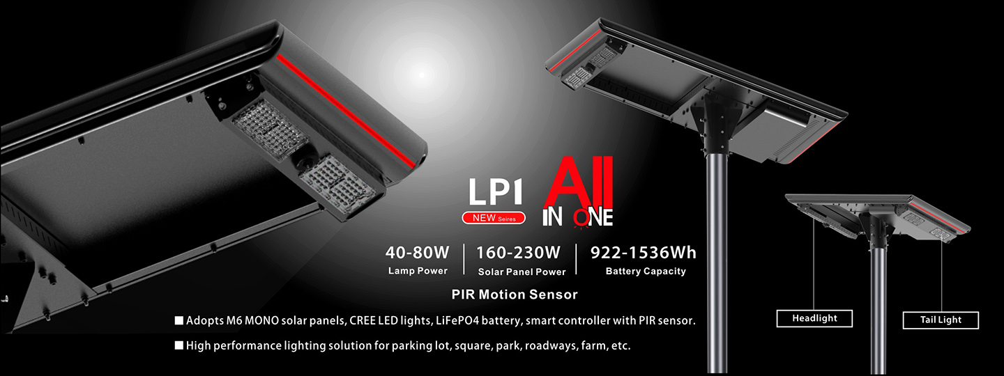 Integrated Solar Parking Lot Light LP1
