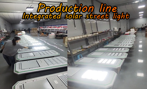 مصباح إنارة الشوارع بالطاقة الشمسية المتكامل LEADRAY LED Trading Company نظام أضواء لوحة الطاقة ببطارية 100 واط