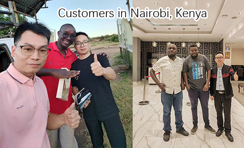 في نيروبي، كينيا، قمت شخصيًا بزيارة العميل وأجريت تحيات وتبادلات ودية، 2024.6.26 &2024.7.2