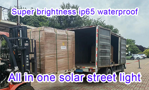 300 قطعة 100 واط الكل في واحد أدى ضوء الشارع بالطاقة الشمسية رخيصة الثمن التنظيف الذاتي شحنها إلى عملاء بنغلاديش